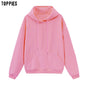 toppies Womens Tracksuits Hooded Sweatshirts 2021 Autumn Winter Fleece Oversize Hoodies Solid Pullovers Jackets Unisex Couple