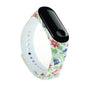 Strap For Xiaomi Mi Band 4 3 5 6 watch band Creative graffiti style Silicone bracelet replacement For XiaoMi band 4 5 Wristband