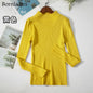 Bornladies Autumn Winter Basic Turtleneck Knitting Bottoming Warm Sweaters 2021 Women's Pullovers Solid Minimalist Cheap Tops