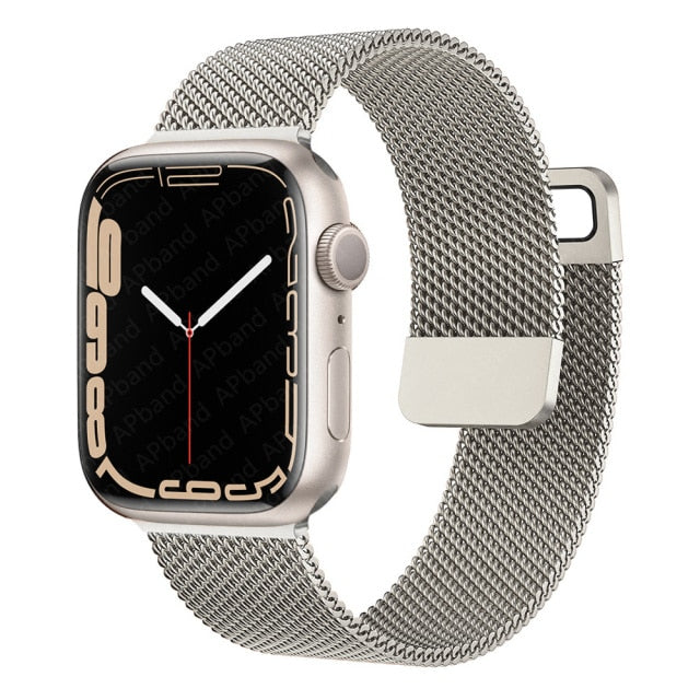 Strap For Apple watch Band 44mm 40mm 38mm 42mm Accessories Magnetic Loop smartwatch bracelet iWatch serie 3 4 5 6 se 7 45mm 41mm