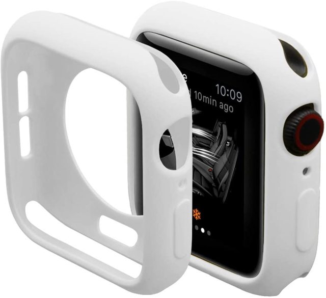 Soft Silicone Case for Apple Watch 7 45mm 6 SE 5 4 3 42MM 38MM Cover Protection Shell for iWatch series 7 6 5 40 44 41mm Bumper
