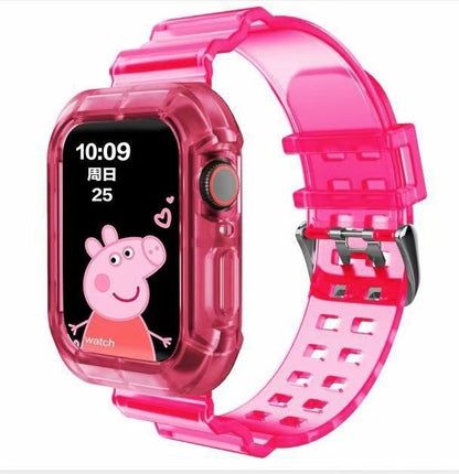 silicone Strap for Apple Watch Band 40mm 44mm 38mm Transparent Correa Sport loop wrist for Iwatch Series 6 se 5 4 3 2 Accesorios
