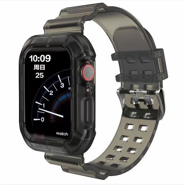 silicone Strap for Apple Watch Band 40mm 44mm 38mm Transparent Correa Sport loop wrist for Iwatch Series 6 se 5 4 3 2 Accesorios