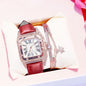 2022 Women Watches Bracelet set Starry Sky Ladies Bracelet Watch Casual Leather Quartz Wristwatch Clock Relogio Feminino
